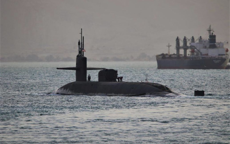 EE.UU. envió un submarino nuclear con Tomahawks a la costa de Irán