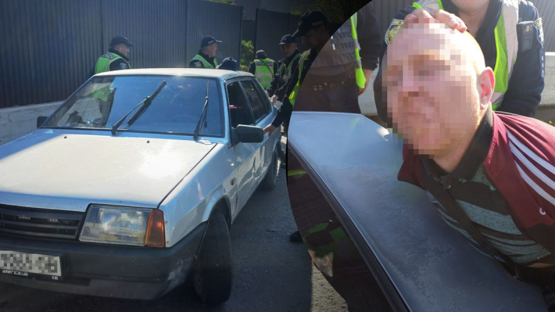 Me escapé en un auto robado y choqué con un policía: un joven fue detenido en la región de Lviv