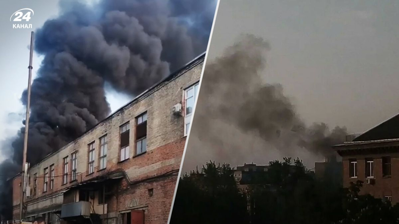 Se produjo un gran incendio en Kiev: una columna de humo negro se eleva hacia el cielo 