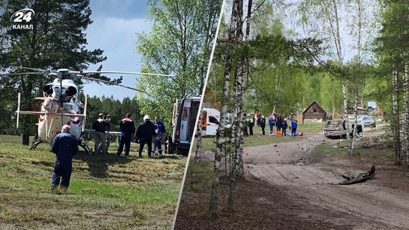 Un cuerpo y un automóvil mutilados yacen: aparecieron las primeras imágenes del lugar de la explosión de Prilepin 