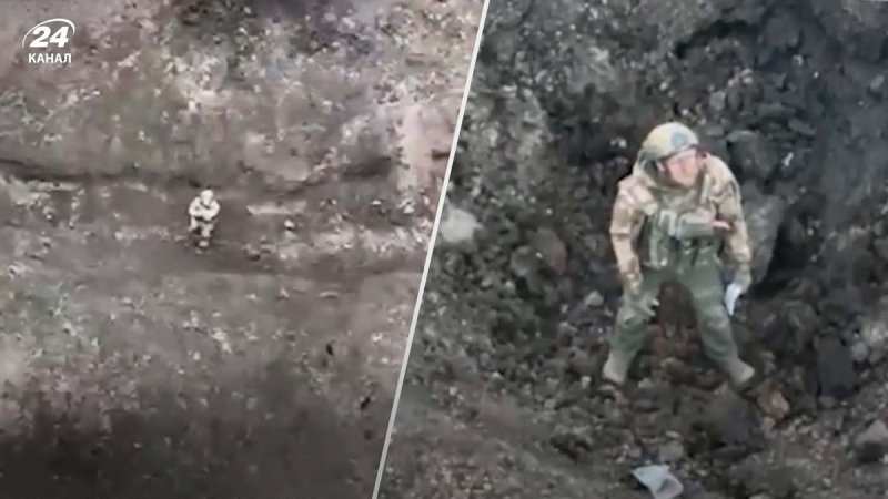 Corría bajo fuego ruso: cómo la UAF capturó a un ocupante gracias a un dron de ataque