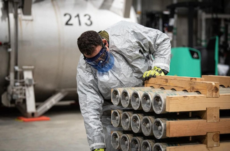 Estados Unidos está listo para eliminar su arsenal de armas químicas en los próximos meses