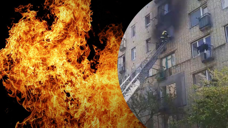 En Kropyvnytskyi, un hombre borracho se roció con una solución peligrosa, se encendió y se incendió: el apartamento se incendió