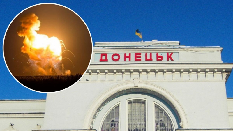 Es una noche calurosa en el Donetsk ocupado: una serie de poderosas explosiones sonaron en la ciudad