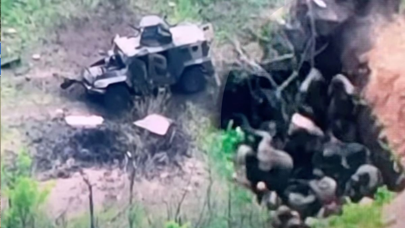 Siete exploradores destrozaron un convoy de vehículos enemigos y capturaron varias docenas de comandos