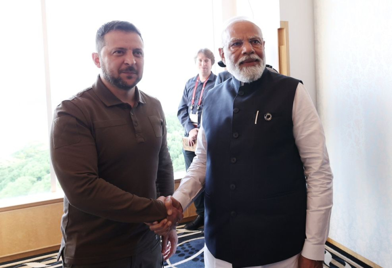 Zelensky y la primera ministra india, Narenda Modi, se reunieron en Hiroshima por primera vez desde el comienzo de la war