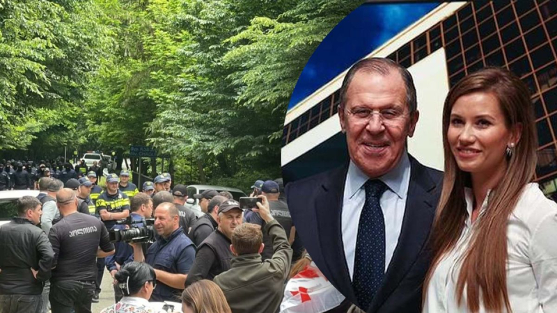 Sin boda, sin descanso: la hija y el yerno de Lavrov salieron de Georgia acompañados por seguridad fuerzas