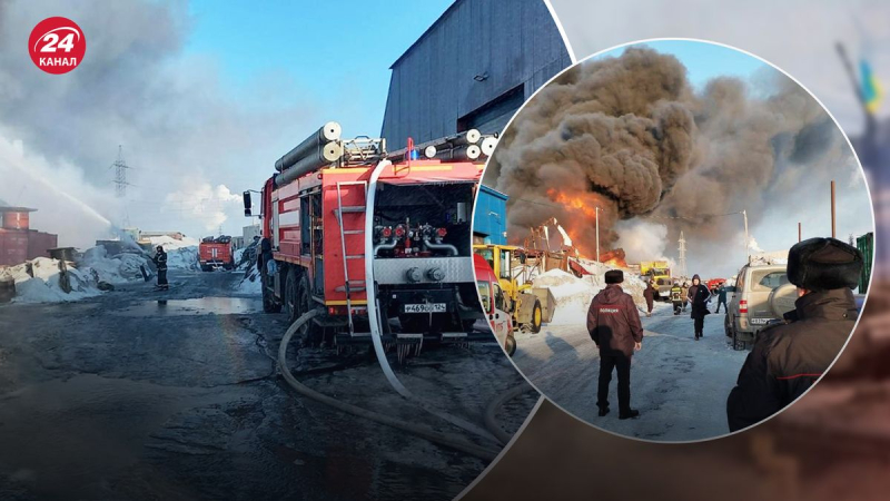 Una nube negra cubrió el cielo: se desató un gran incendio en Norilsk