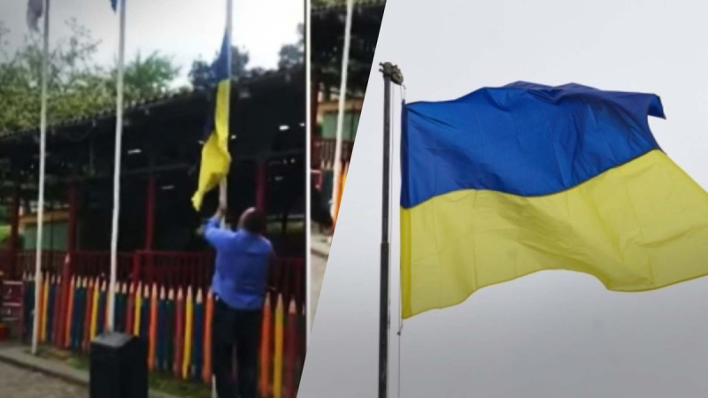 Hombre derribó la bandera ucraniana en el parque de Tbilisi: Kiev exige una investigación