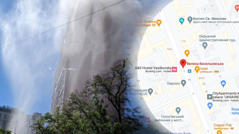Fuente golpea sobre edificios de gran altura: imágenes épicas de la explosión de una tubería de agua en Kiev