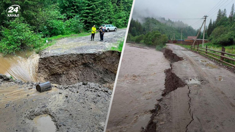 Prykarpattya estaba cubierta por un fuerte mal tiempo: debido a las fuertes lluvias, el nivel del agua aumentó considerablemente