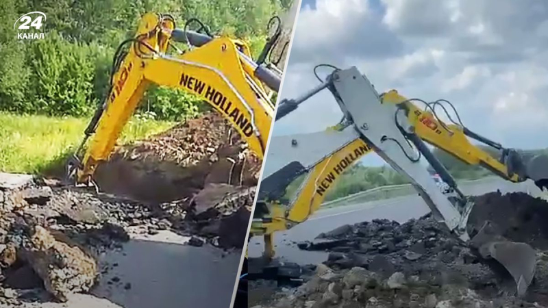 Los topos están tratando de excavar: se excavó una carretera en la región de Lipetsk para detener a los wagneritas 