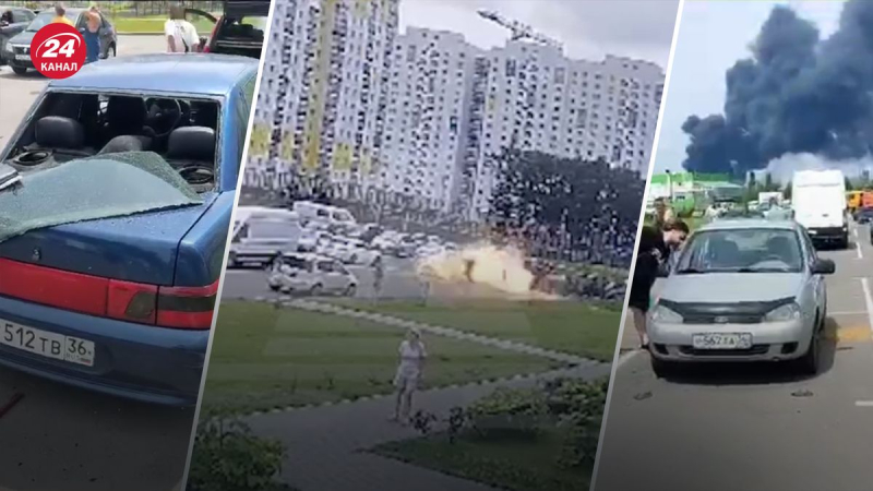 En Voronezh, un complejo residencial fue alcanzado directamente, muchos autos resultaron dañados: video