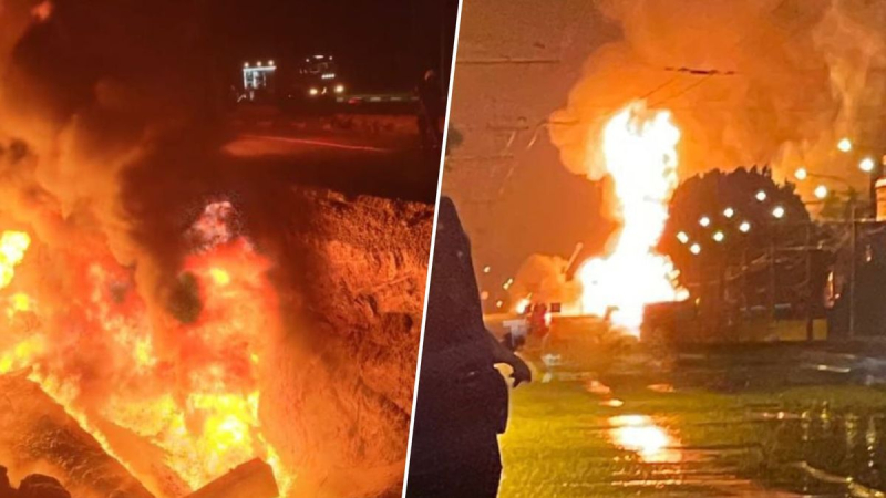 Incendio a gran escala en Kharkiv: preliminar – un rayo cayó sobre un gasoducto