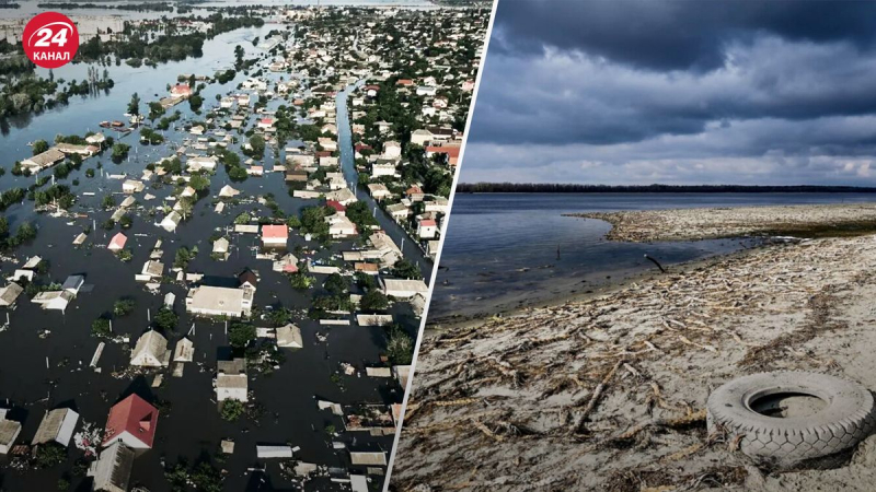 El embalse de Kakhovskoye sigue siendo poco profundo: alrededor de un tercio del agua de la inundación de primavera se ha perdido 