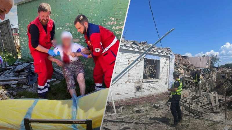 Arrojados por una onda expansiva: una mujer y dos niños resultaron heridos a consecuencia de un huelga en la región de Kiev