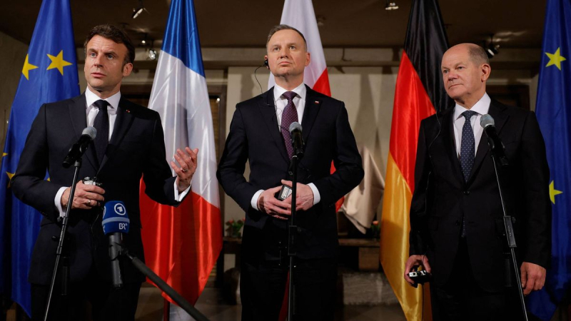 Garantías de seguridad y adhesión de Ucrania a la OTAN: qué significa el encuentro entre Macron, Scholz y Duda 