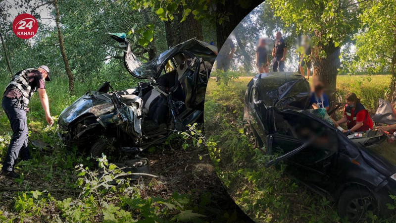 Había cuatro niños en el automóvil: un accidente terminó en tragedia en la región de Kiev