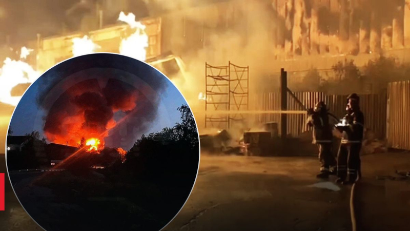 Una tienda de paletas se incendió en la región de Moscú: el fuego se extendió a los almacenes vecinos