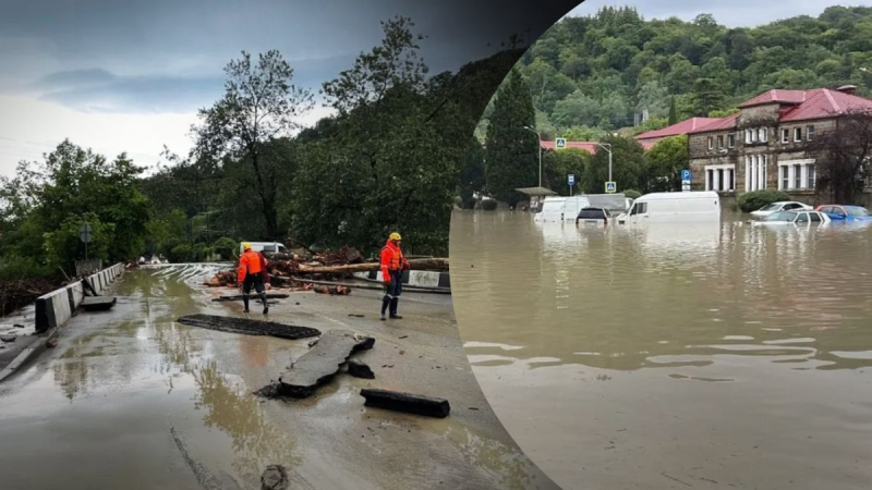 Karma en acción: las sirenas suenan en Sochi, la ciudad está inundada, no llueve va a parar