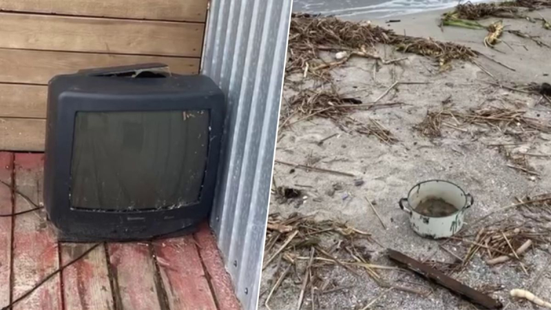 Cosas encontradas en la costa, como fragmentos de vidas: apareció un conmovedor video de Odessa