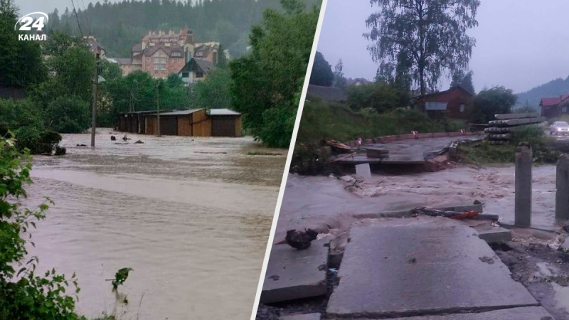 El agua inundó 100 casas, dañó 5 puentes: cuáles son las consecuencias de las tormentas en la región de Lviv 