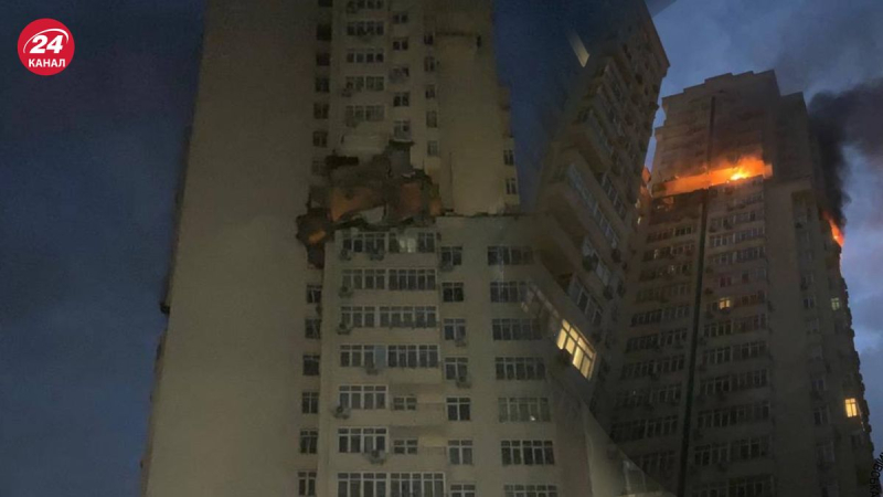 Escombros caen sobre un edificio de gran altura en Kiev: hay víctimas, el número de víctimas ha aumentado