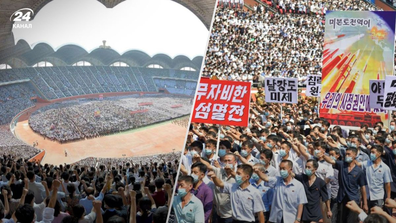 En Corea del Norte, 100.000 personas salieron a las calles para exigir un ataque nuclear contra EE. UU. 