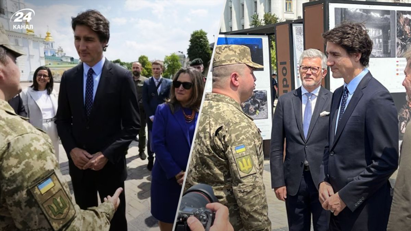 El primer ministro de Canadá llegó inesperadamente a Kiev