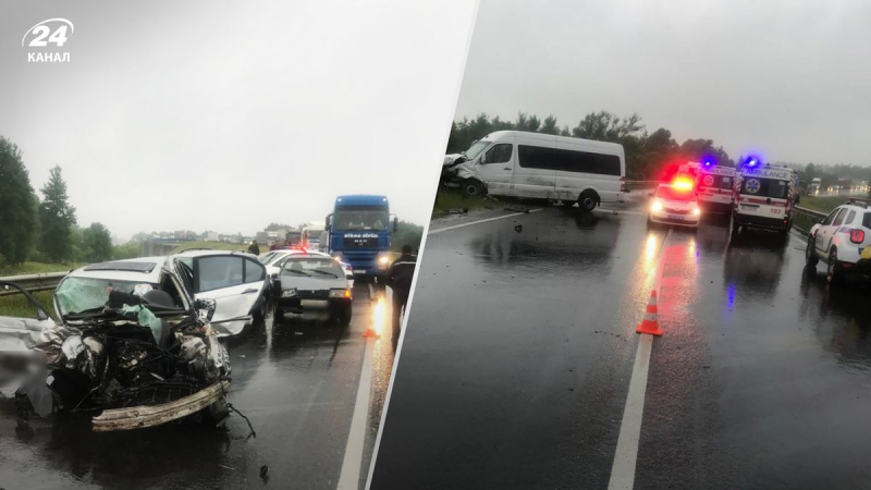 Hubo un accidente a gran escala en la autopista de seguridad privada de Kiev: el conductor murió en la escena de la tragedia