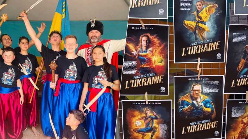 Hopak de niños refugiados y atletas superhéroes: lo que Ucrania mostró en las fiestas consulares en Lyon
