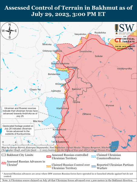 AFU llevó a cabo operaciones ofensivas en tres sectores del frente y avanzaron: ISW