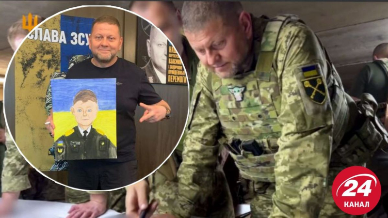 El regalo más tierno para Zaluzny: El General de Hierro se conmueve con un dibujo de Sofia de Kramatorsk