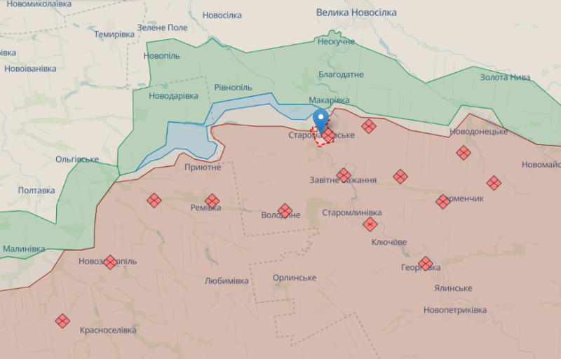 Las Fuerzas Armadas avanzaron 500 m en la zona de Staromayorsky — el altavoz de la dirección Taurida