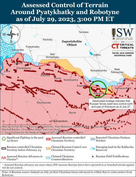 AFU realizó operaciones ofensivas en tres sectores de la frontal y avanzado: ISW