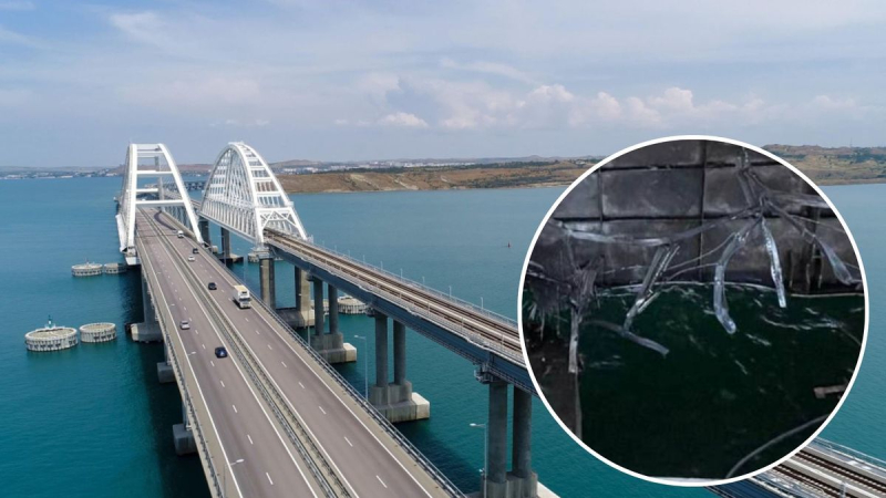 Explosiones en el puente de Crimea: aparecieron imágenes de un paso elevado gravemente dañado