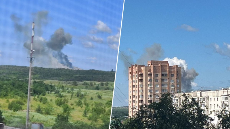 Se escucharon fuertes explosiones en Luhansk, Berdyansk y Mariupol ocupados: se ve humo negro