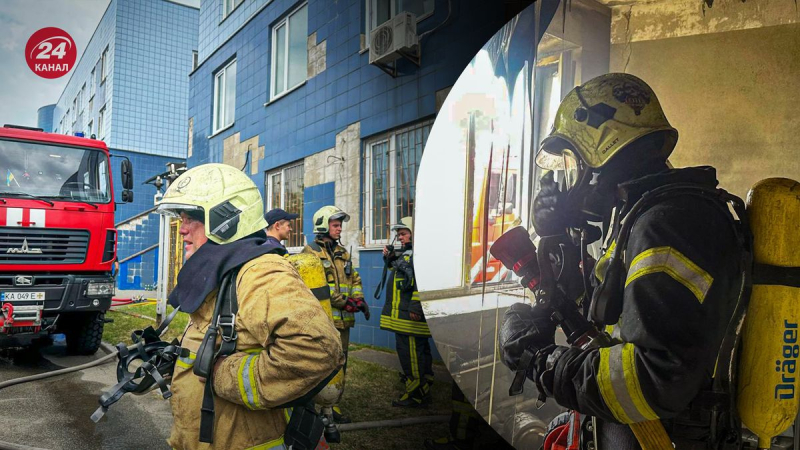 Se salvaron más de cincuenta médicos y pacientes: se incendió un centro médico en Kiev