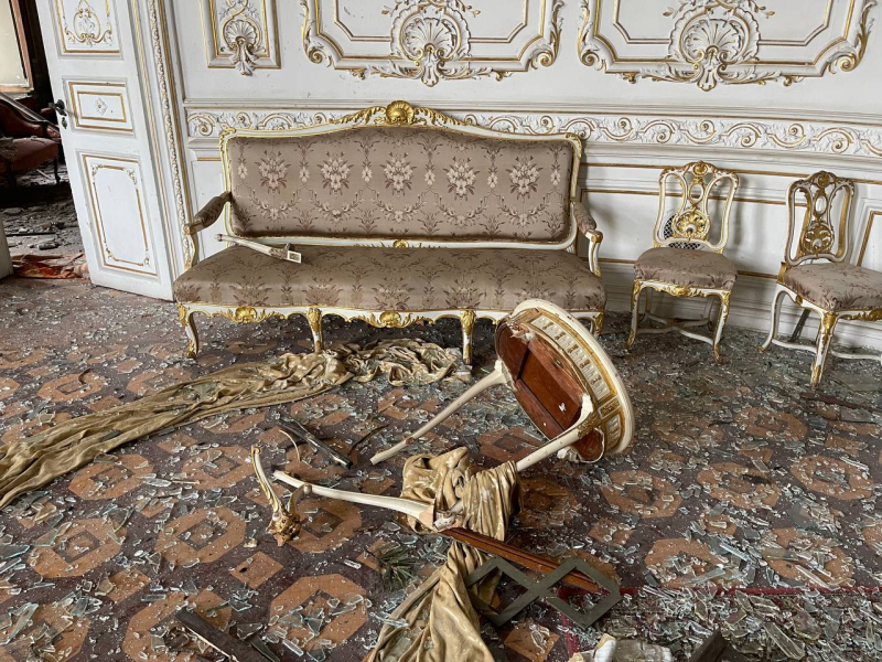 El piano Franz Liszt y los muebles antiguos resultaron dañados: cómo se ve la Casa de los Científicos después del ataque ruso