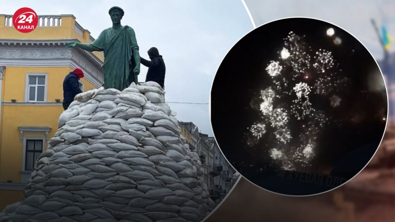 Por la noche, los rusos bombardearon masivamente la región de Odessa: un almacén con fuegos artificiales se incendió