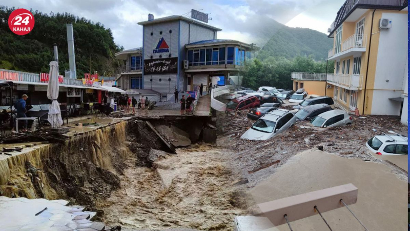 Casas y autos arrastrados por el agua: se supo sobre las víctimas del mal tiempo en Tuapse 