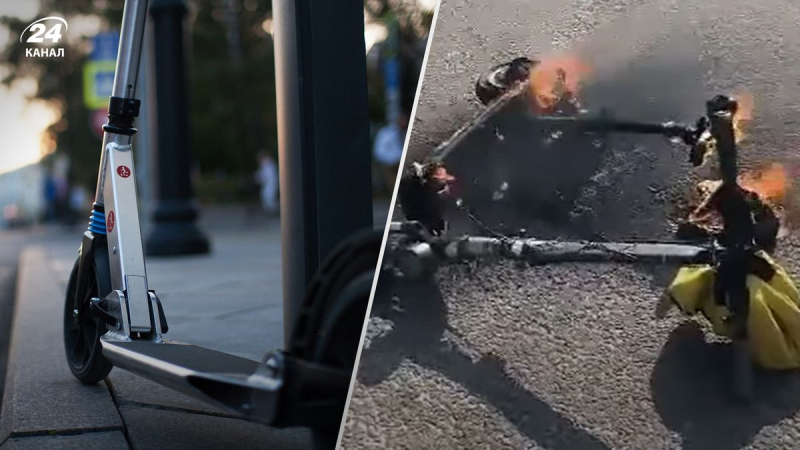 Destello mientras conducía: un scooter eléctrico se incendió en Troyeshchyna en Kiev