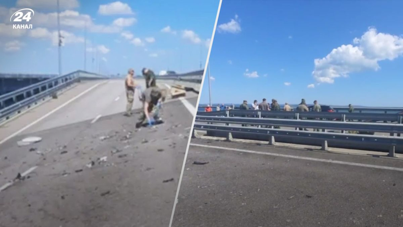 Cómo se ve el puente de Crimea ahora: los enemigos mostraron el primer video oficial después de las explosiones