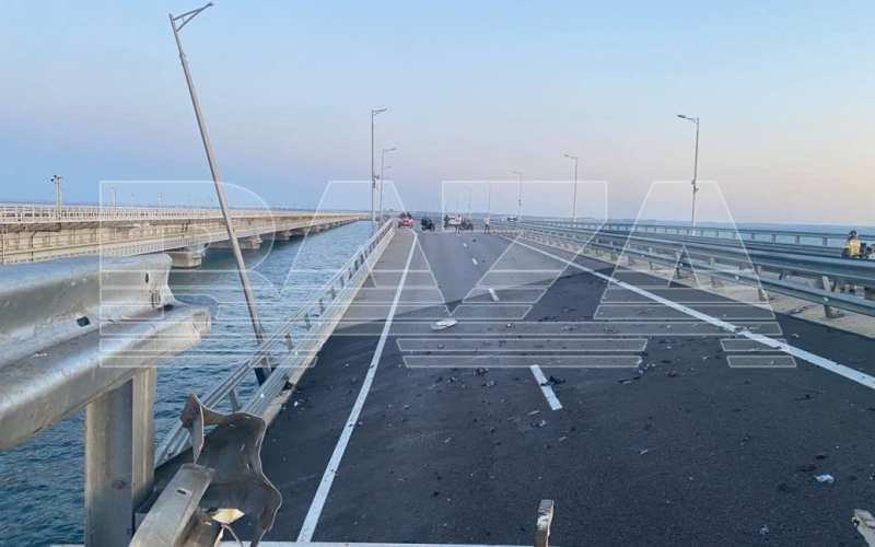 La Federación Rusa expresó una versión de cómo las Fuerzas Armadas de Ucrania lograron socavar el puente de Crimea