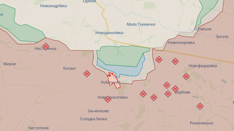 Las fuerzas de defensa tenían parcial éxito en el área Robotino, región de Zaporozhye - Estado Mayor