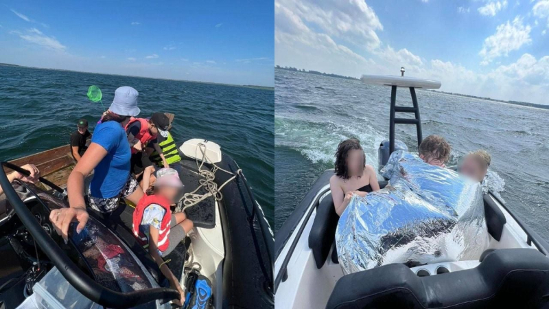  No pudimos hacer frente al catamarán debido a un viento repentino: los vacacionistas en el lago Svityaz fueron rescatados en Volyn