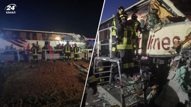 En Italia, un autobús turístico con 30 ucranianos sufrió un terrible accidente: decenas de víctimas