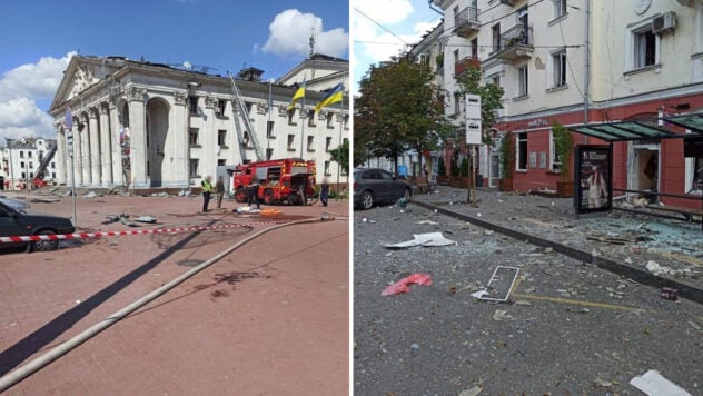 La fuerza de la explosión de Iskander-M se dirigió específicamente a las personas cerca del Teatro Dramático de Chernihiv 