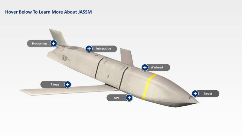 Alta precisión y destructivo: lo que se sabe sobre el misil JASSM de largo alcance para el F-16