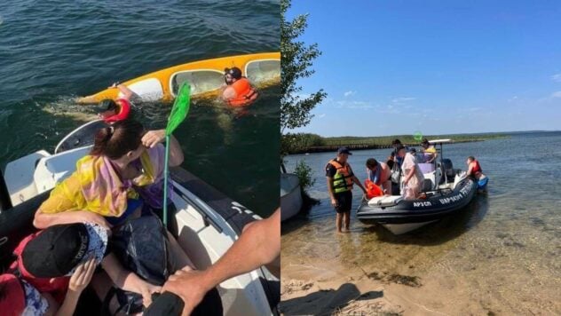 Catamarán falló debido a un viento repentino: los vacacionistas en el lago Svityaz fueron rescatados en Volyn